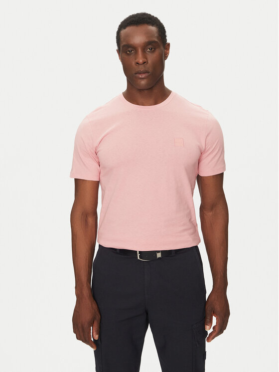 BOSS Тишърт Tales 50508584 Розов Regular Fit за Мъже цена