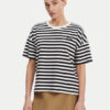 Barbour Тишърт Adria LML0893NY73 Тъмносин Relaxed Fit за Жени цена