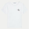 Calvin Klein Jeans Тишърт Monogram IU0IU00624 D Бял Regular Fit цвят на ниска цена