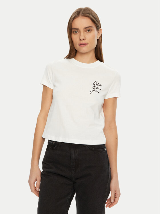 Тишърт Calvin Klein Jeans за Жени цена