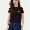 Calvin Klein Jeans Тишърт Script Institutional J20J224984 Черен Slim Fit за Жени цена