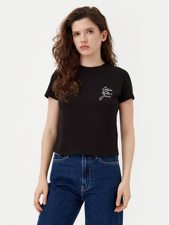 Тишърт Calvin Klein Jeans за Жени цена