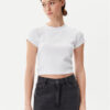 Calvin Klein Jeans Тишърт LV047AB802 Бял Regular Fit за Жени цена