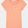 Calvin Klein Jeans Тишърт Micro Monogram IG0IG01470 Розов Slim Fit за Момичета цена