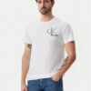 Calvin Klein Jeans Тишърт Meta Monogram J30J325498 Бял Regular Fit за Мъже цена