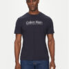 Calvin Klein Тишърт Double Logo K10K114149 Тъмносин Regular Fit за Мъже цена