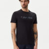 Calvin Klein Тишърт Satin Bonded Logo K10K114162 Черен Regular Fit за Мъже цена