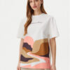 Columbia Тишърт Rolling Bend™ Graphic 2120031 Бял Oversize за Жени цена