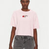 Converse Тишърт Thorned 10028306-A03 Розов Oversize за Жени цена