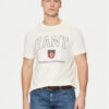Gant Тишърт 2003290 Екрю Regular Fit за Мъже цена