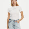 Guess Jeans Тишърт W5RI57 KA0H1 Бял Slim Fit за Жени цена
