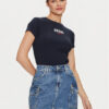 Guess Jeans Тишърт W4YI64 KA0H1 Тъмносин Slim Fit за Жени цена