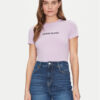 Guess Jeans Тишърт W4YI03 J1314 Виолетов Slim Fit за Жени цена