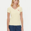 Guess Тишърт W2YI45 J1314 Жълт Slim Fit за Жени цена