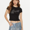 Guess Тишърт W5RI68 KA0H1 Черен Regular Fit за Жени цена