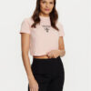 Guess Тишърт V4YI20 KCDH1 Розов Boxy Fit за Жени цена