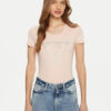 Guess Тишърт W5RI11 J1314 Розов Regular Fit за Жени цена