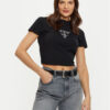 Guess Тишърт V4YI20 KCDH1 Черен Boxy Fit за Жени цена