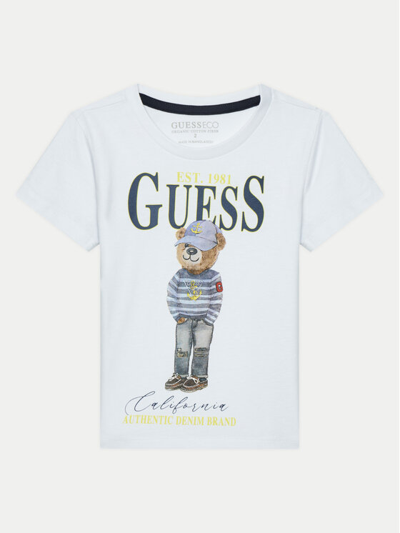 Guess Тишърт N5RI20 K8HM4 Бял Regular Fit за Момчета цена