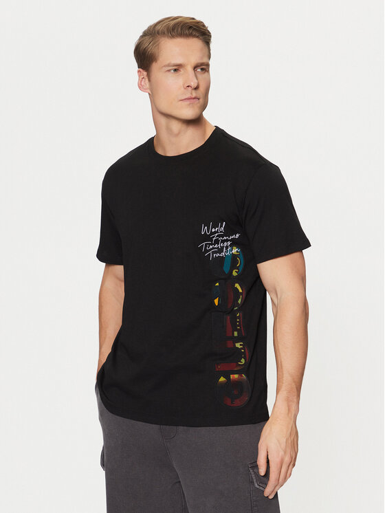 Guess Тишърт M5RI01 KCHA1 Черен Regular Fit за Мъже цена