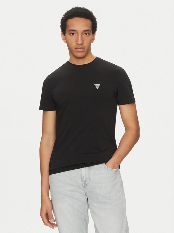 Guess Тишърт U5GM11 K6YW1 Черен Regular Fit за Мъже цена