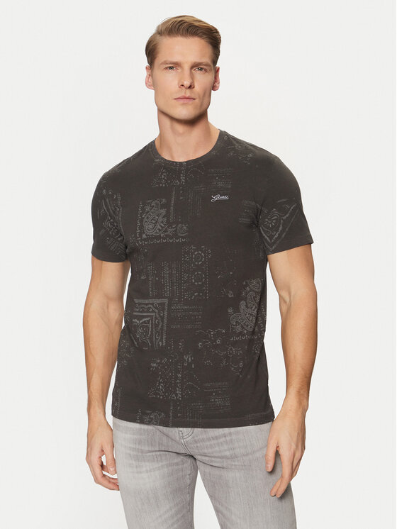 Guess Тишърт M5RI09 I3Z14 Цветен Slim Fit за Мъже цена