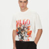HUGO Тишърт Dugie 50538259 Екрю Oversize за Мъже цена