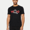 HUGO Тишърт Deyladec 50530607 Черен Regular Fit за Мъже цена