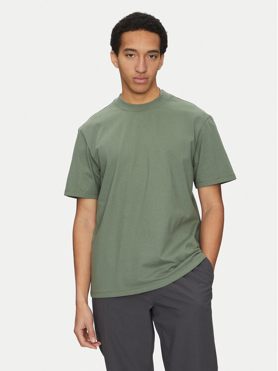 HUGO Тишърт Dapolino 50488330 Зелен Relaxed Fit за Мъже цена