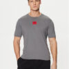 HUGO Тишърт Diragolino212 50447978 Сив Regular Fit за Мъже цена