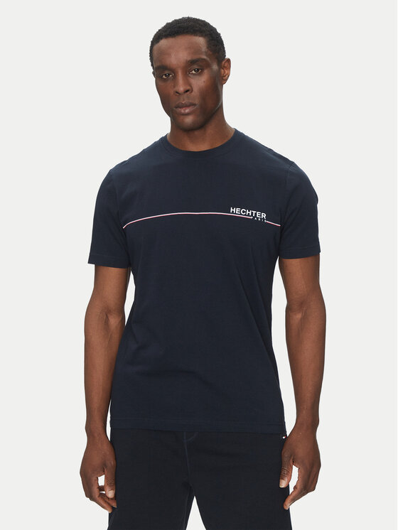 Hechter Paris Тишърт 75008 151919 Тъмносин Regular Fit за Мъже цена