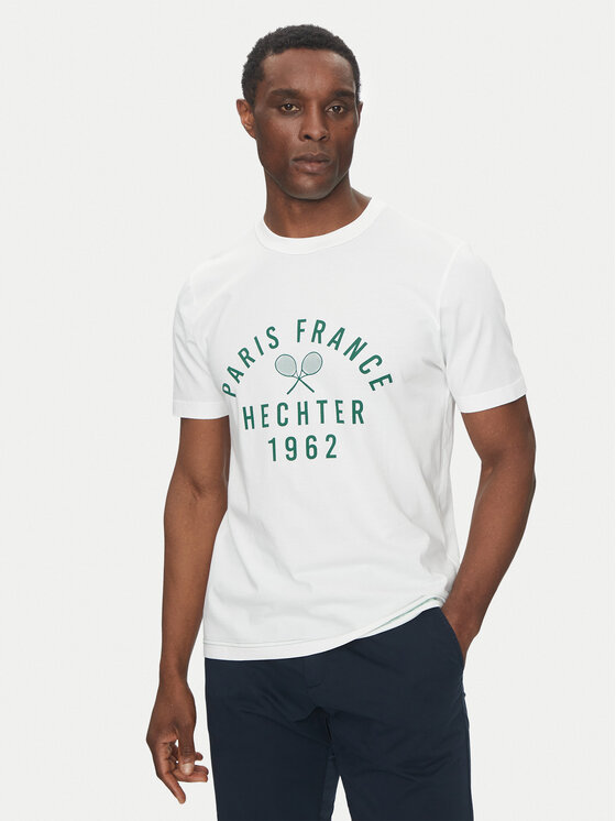 Hechter Paris Тишърт 75014 151919 Бял Regular Fit за Мъже цена