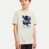 Jack&Jones Junior Тишърт Joraruba 12257133 Екрю Standard Fit за Момчета цена