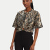 Just Cavalli Тишърт 78PAHE01 Кафяв Regular Fit за Жени цена