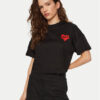 KARL LAGERFELD Тишърт A1W17074 Черен Regular Fit за Жени цена