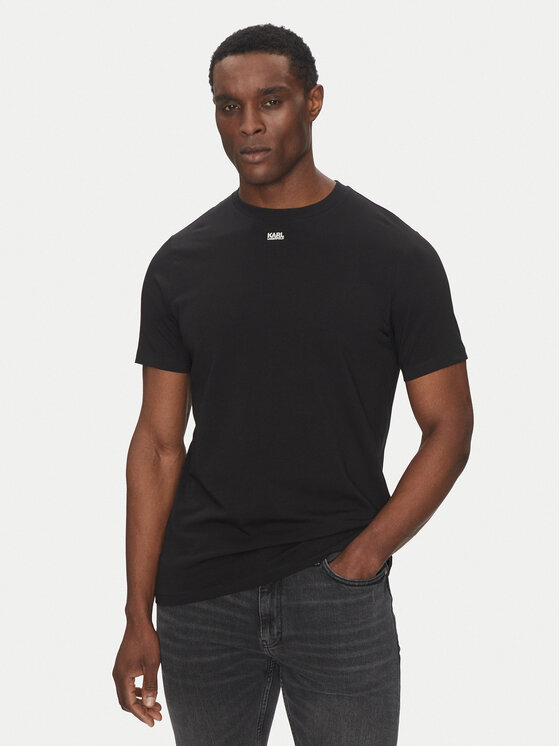 KARL LAGERFELD Тишърт 755058 552235 Черен Regular Fit за Мъже цена