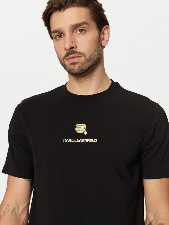 KARL LAGERFELD Тишърт 755461 551235 Черен Regular Fit за Мъже цена