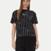 Karl Kani Тишърт Signature Heart Pinstripe Os 61300126 Черен Regular Fit за Жени цена