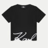 Karl Lagerfeld Kids Тишърт Z30212 S Черен Regular Fit за Момичета цена
