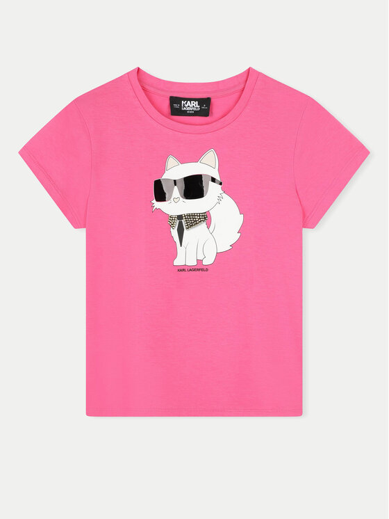 Тишърт Karl Lagerfeld Kids за Момичета цена