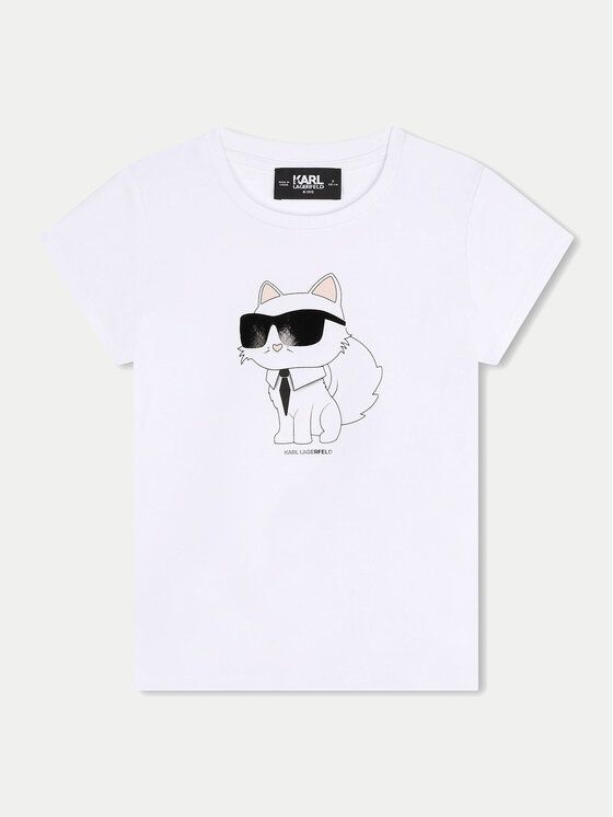 Тишърт Karl Lagerfeld Kids за Момичета цена