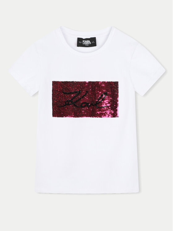 Тишърт Karl Lagerfeld Kids за Момичета цена