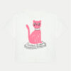 Mini Rodini Тишърт Cat 2472012210 Бял Regular Fit за Момичета цена