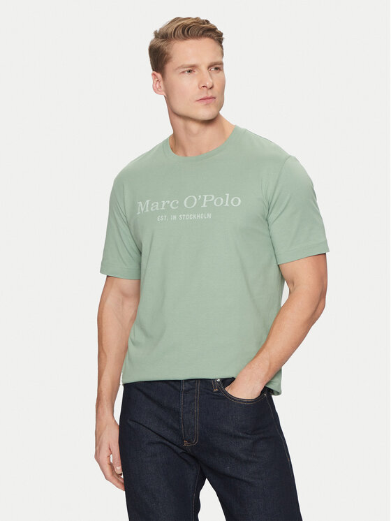 Marc O'Polo Тишърт 520 2012 51052 Зелен Regular Fit за Мъже цена