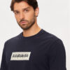 Napapijri Тишърт S-box Logo NP0A4I3L Тъмносин Regular Fit за Мъже цена