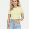 ONLY Тишърт Betty 15311891 Жълт Regular Fit за Жени цена