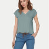 ONLY Тишърт Free 15287041 Зелен Regular Fit за Жени цена