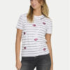 ONLY Тишърт Kita 15332698 Бял Regular Fit за Жени цена