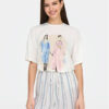 ONLY Тишърт Melina 15342876 Бял Regular Fit за Жени цена