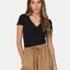 ONLY Тишърт Betty 15311919 Черен Regular Fit за Жени цена